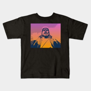 Vaporwave Genghis Khan 4227 Ulaanbaatar Kids T-Shirt